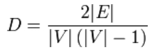 Graph density formula